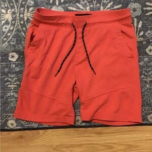 Men's Dark Orange Casual Shorts